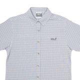 JACK WOLFSKIN Womens Shirt Grey Check XS