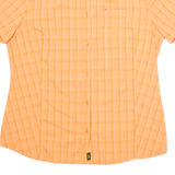 JACK WOLFSKIN Womens Shirt Orange Check L
