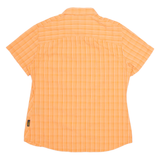 JACK WOLFSKIN Womens Shirt Orange Check L