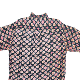 PLAYMAN Mens Shirt Black Floral L