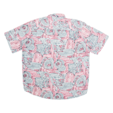 Mens Shirt Grey Crazy Pattern L