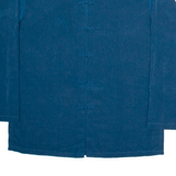 Mens Plain Shirt Blue Long Sleeve XL