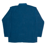 Mens Plain Shirt Blue Long Sleeve XL