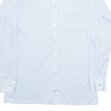 LIBERO Mens Plain Shirt Blue Long Sleeve S
