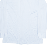 LIBERO Mens Plain Shirt Blue Long Sleeve S