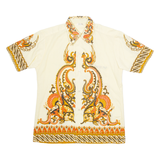 Mens Shirt Yellow Crazy Pattern S