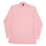 TORERO Mens Plain Shirt Red Long Sleeve M