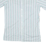 LIBERO Mens Shirt White Striped M