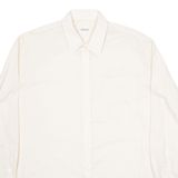 SCHIESSER Mens Plain Shirt Beige Long Sleeve L