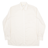 SCHIESSER Mens Plain Shirt Beige Long Sleeve L