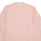BENECAID Mens Shirt Orange Striped Long Sleeve M