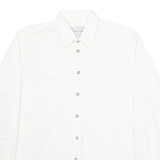 SCHLOB DORLF Mens Plain Shirt White Long Sleeve XL
