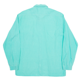 JUSTERINI & BROOKS LTD Mens Plain Shirt Green Long Sleeve L