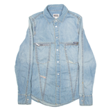 DIESEL Womens Denim Shirt Blue Long Sleeve XXS