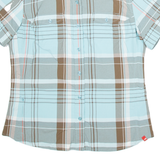 THE NORTH FACE Womens Shirt Blue Nylon Check L