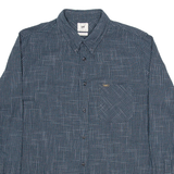 LEE Mens Shirt Black Check Long Sleeve L