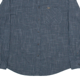 LEE Mens Shirt Black Check Long Sleeve L