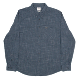 LEE Mens Shirt Black Check Long Sleeve L