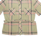 ECKERT Belt Womens Shirt Green Check M