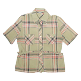 ECKERT Belt Womens Shirt Green Check M