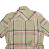 ECKERT Belt Womens Shirt Green Check M