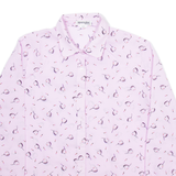 SPENGLER Womens Shirt Purple Floral Long Sleeve M