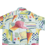 HAUPT Mens Shirt Blue Viscose Geometric XL