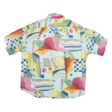HAUPT Mens Shirt Blue Viscose Geometric XL