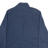 G-STAR Mens Plain Shirt Blue Long Sleeve M