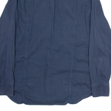 G-STAR Mens Plain Shirt Blue Long Sleeve M