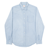 LEVI'S Mens Plain Shirt Blue Long Sleeve S