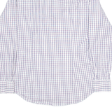 TOMMY HILFIGER Fitted Mens Shirt White Check Long Sleeve M