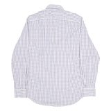 TOMMY HILFIGER Fitted Mens Shirt White Check Long Sleeve M