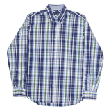 TOMMY HILFIGER Mens Shirt Blue Check Long Sleeve XL