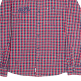 TOMMY HILFIGER Mens Shirt Red Check Long Sleeve S