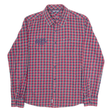 TOMMY HILFIGER Mens Shirt Red Check Long Sleeve S