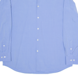 BOSS Slim Fit Mens Plain Shirt Blue Long Sleeve M