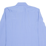 BOSS Slim Fit Mens Plain Shirt Blue Long Sleeve M