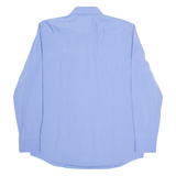 BOSS Slim Fit Mens Plain Shirt Blue Long Sleeve M