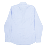 BOSS Slim Fit Mens Shirt Blue Check Long Sleeve M