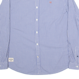 NAPAPIJRI Mens Shirt Blue Check Long Sleeve M