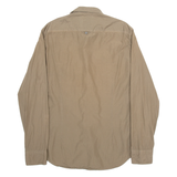 BOSS Mens Plain Shirt Brown Long Sleeve L