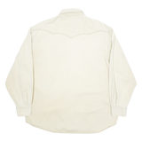 BIG STAR Mens Plain Shirt Beige Long Sleeve L