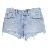 LEVI'S Big E 501 Womens Denim Shorts Blue S W29