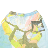 RODEO Mens Sports Shorts Beige Crazy Pattern M W24