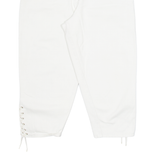 Womens Pedal Pushers Shorts Cream Slim S W28