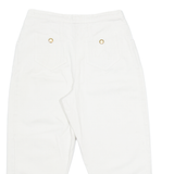 Womens Pedal Pushers Shorts Cream Slim S W28