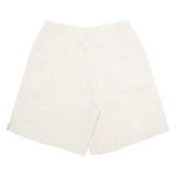 GREEN VILLAGE Womens Chino Shorts Beige Relaxed M W30