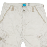 URBAN SURFACE Mens Cargo Shorts Grey M W34
