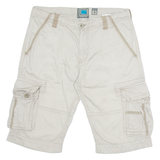 URBAN SURFACE Mens Cargo Shorts Grey M W34